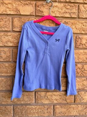 💫10/$25 • OshKosh B'gosh Lavender Long-Sleeve Henley Top